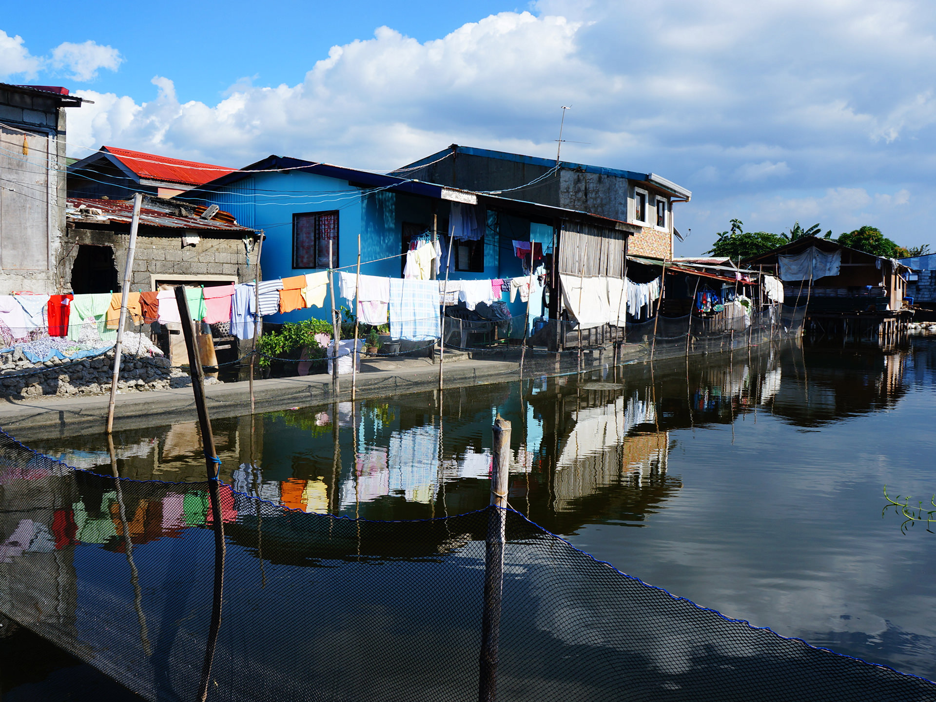 Example of an informal settlement in a flood-prone area